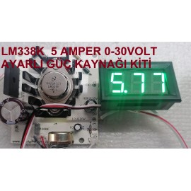  LM338K Ayarlı Güç Kaynağı Devresi 0-30V 5A Demonte